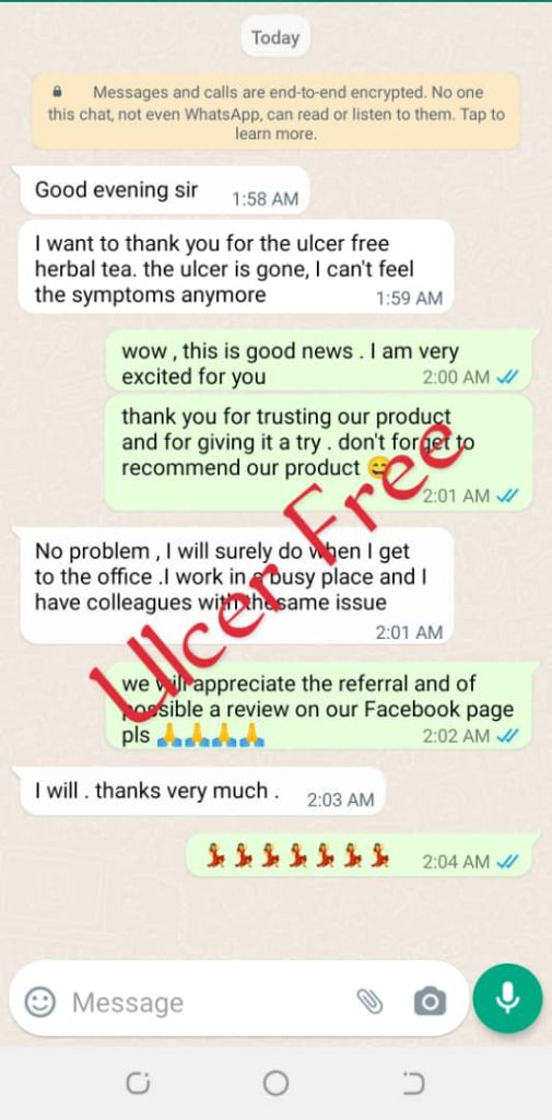 ulcer free herbal tea testimonials
