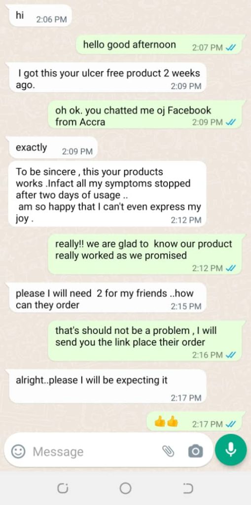 ulcer free herbal tea testimonials